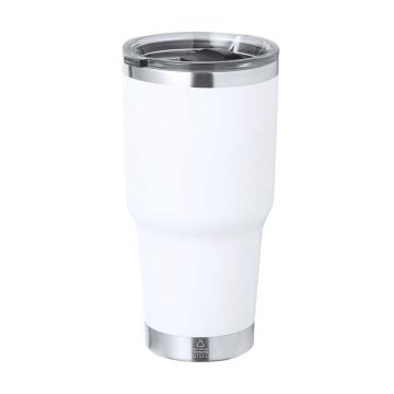 Tobey Bicchiere Termico 600 ml-Bianco